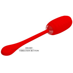 Pretty Love Oeuf Vibrant Kirk 8 x 3.5cm Rouge